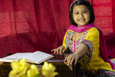 Portrait of a smiling girl