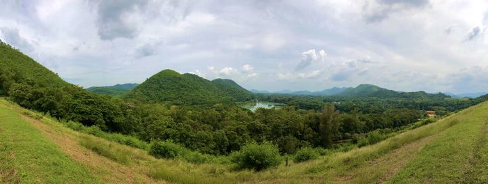 Panoramic view of landscape against sky