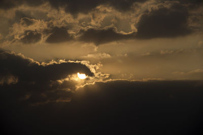 Scenic view of sky at sunset