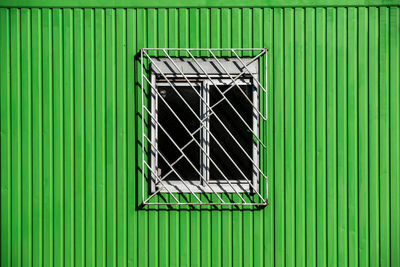 Window on a green building