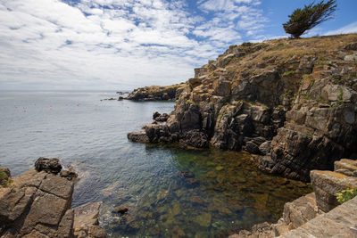 Scenic view of sea against sky