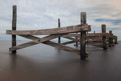 Old dock water reflections