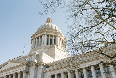 Olympia, usa. march 2022. washington state capitol on a sunny day