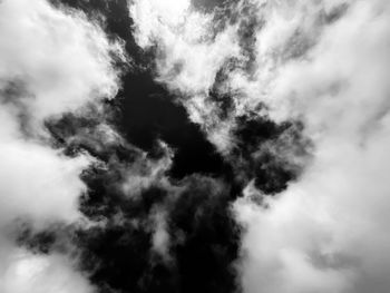 Low angle view of clouds in sky