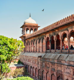 View of historic building against clear sky