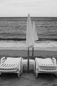 View of empty beach