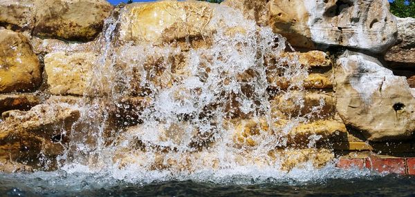 Full frame shot of water fountain