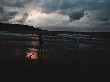 Scenic view of calm sea against sky