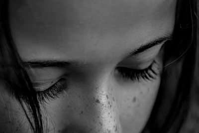 Close-up portrait of woman