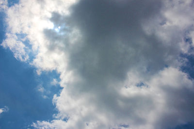 Low angle view of clouds in sky