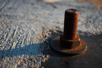 Close-up of rusty metal