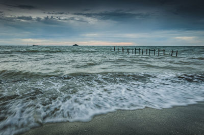 Scenic view of sea against sky