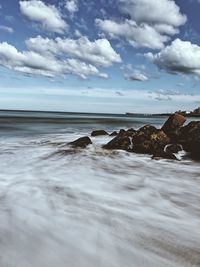 Scenic view of sea against sky