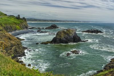 Scenic view of sea against sky