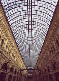 Low angle view of ceiling