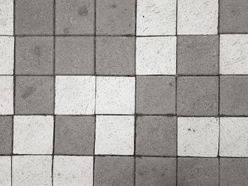 Full frame shot of tiled floor