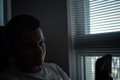 Portrait of young man