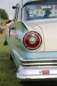 Close-up of vintage car