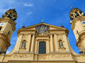 Low angle view of historical building against sky