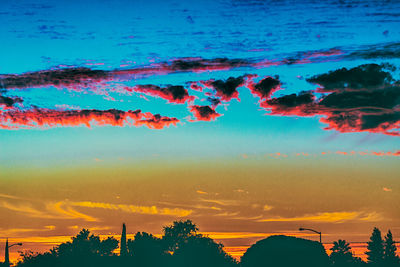 Scenic view of sea against sky at sunset