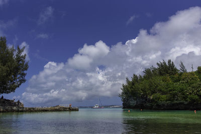 Scenic view of sea against sky