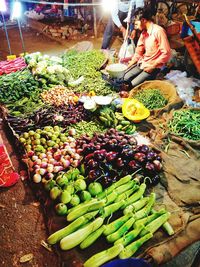 Full frame shot of vegetables for sale