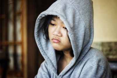 Portrait of teenage girl