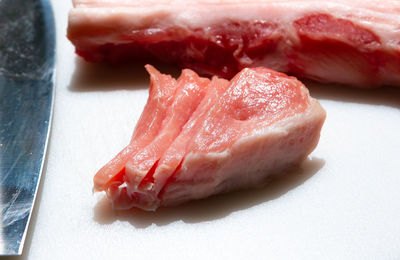 Close-up of sushi on plate