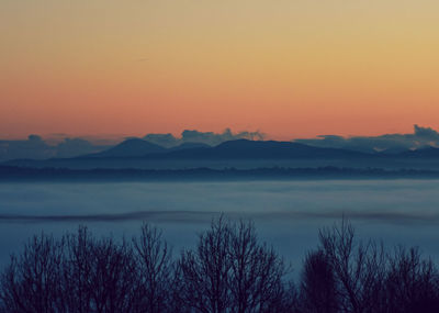 Sunset across the mourne mountains, newcastle. co. down ni 