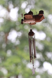 Close-up of bird feeder