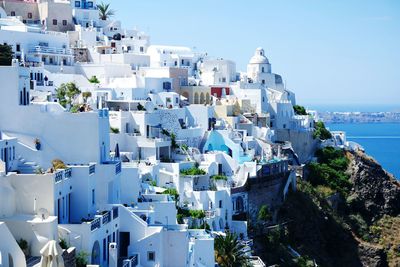 View of townscape on hilltop