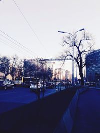 View of buildings along road