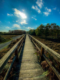 View of railroad tracks against sky