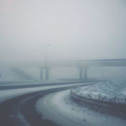 Road in foggy weather