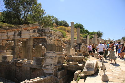 People in temple