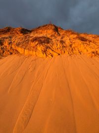 Scenic view of desert against sky