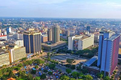 Skyscrapers in city