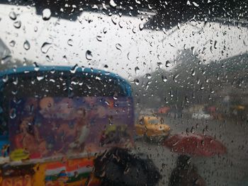 Rain drops on glass window