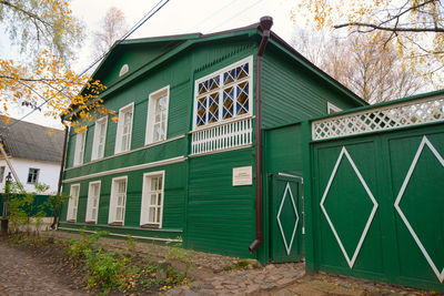 Staraya russa, russia, october 22, 2017. dostoevsky memorial house on the dostoevsky street.