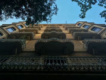 Low angle view of historical building