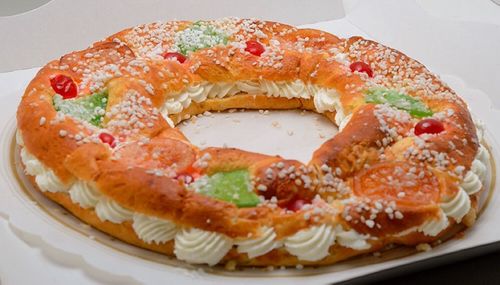 Close-up of served food