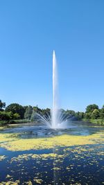 Fountain in water