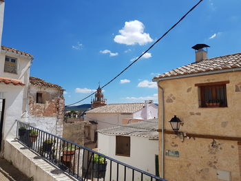 Low angle view of buildings against sky