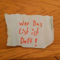 Close-up of text on paper