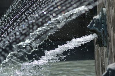 Close-up of splashing water