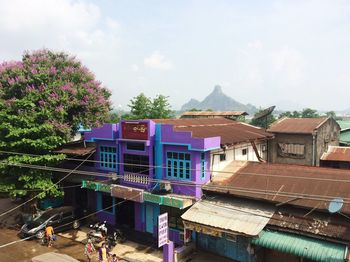 Residential buildings against sky