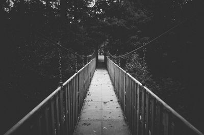 Footbridge against sky