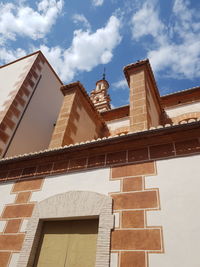 Low angle view of building against sky