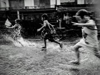 People enjoying in water