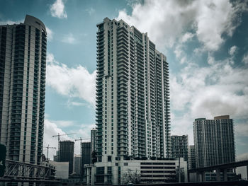 Low angle view of buildings against sky